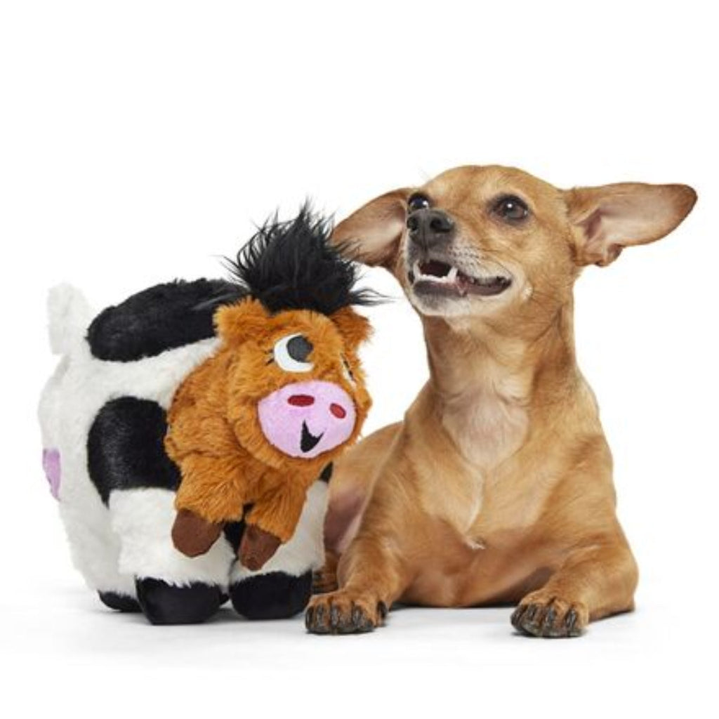 Bertha the Cow Plush Tug + Extra-Large Dog Toy