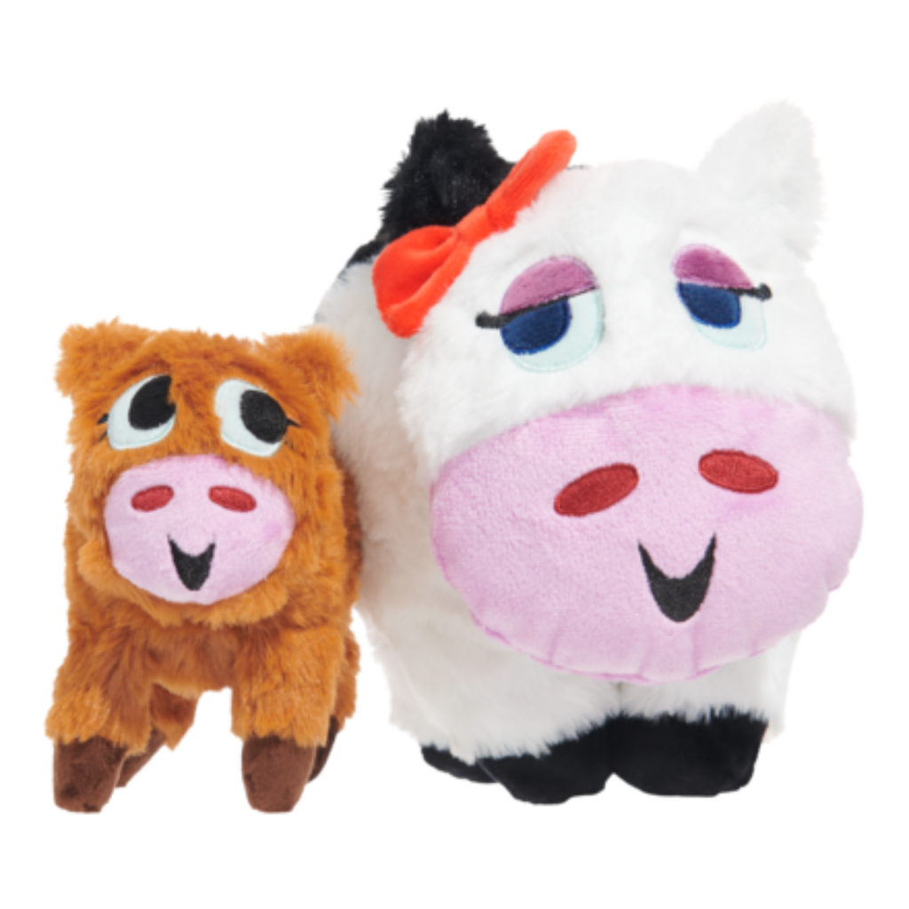 Bertha the Cow Plush Tug + Extra-Large Dog Toy