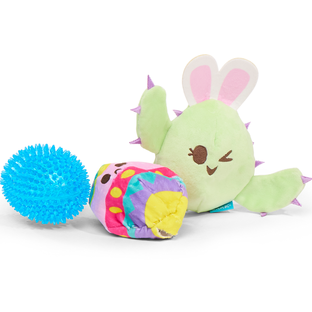 Consuela the Hoppy Cactus Plush 2-in-1 Rip and Reveal + Tug Dog Toy
