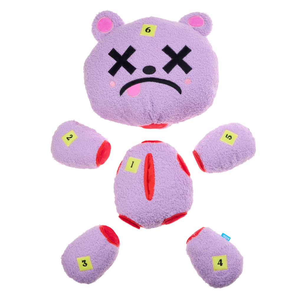 Deady Bear Plush Extra-Large Multi-Part + Enrichment Dog Toy