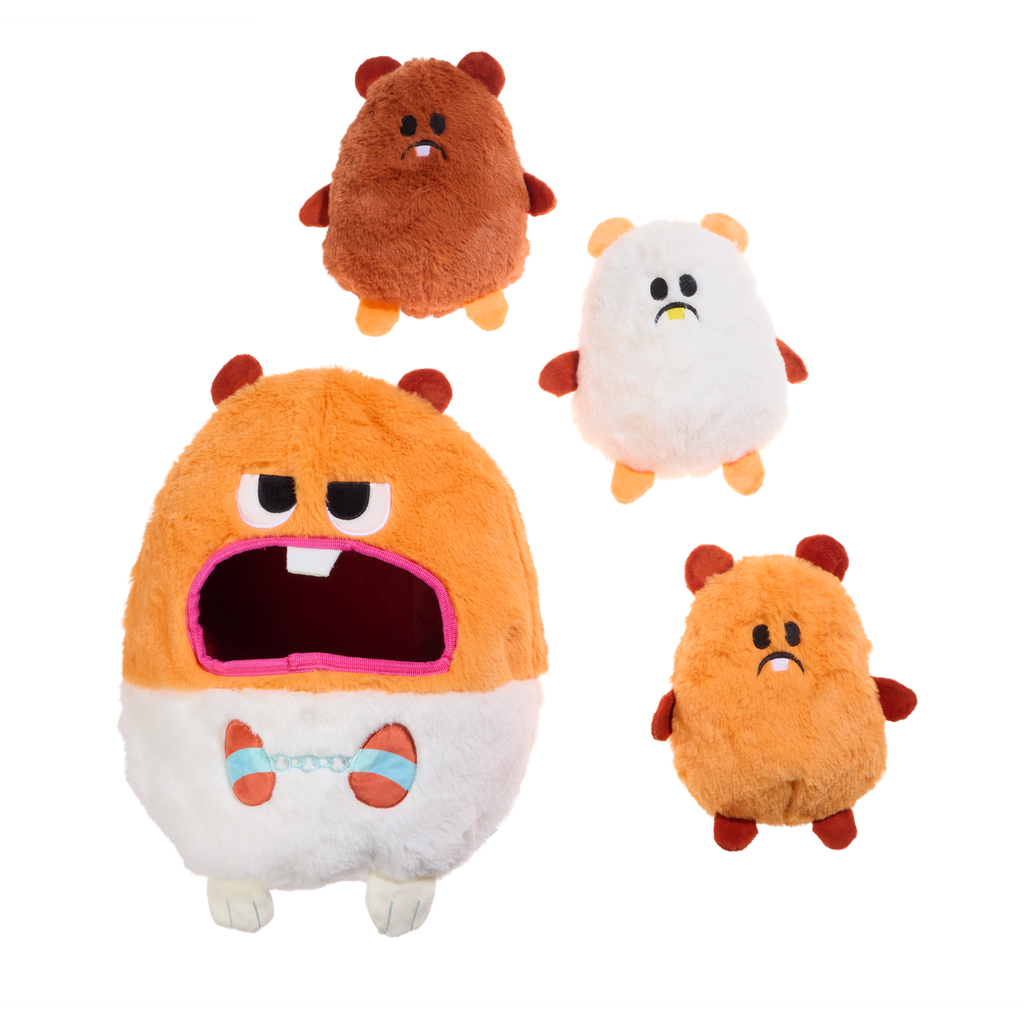 Hannibal Hamster Plush Extra-Large Multi-Part Dog Toy