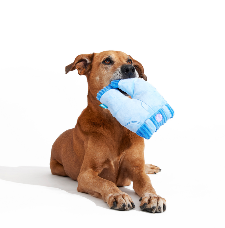 Squeaky Clean Mom Jeans Plush Tug Dog Toy