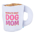 World's Best Dog Mom Mug Plush Tug Dog Toy