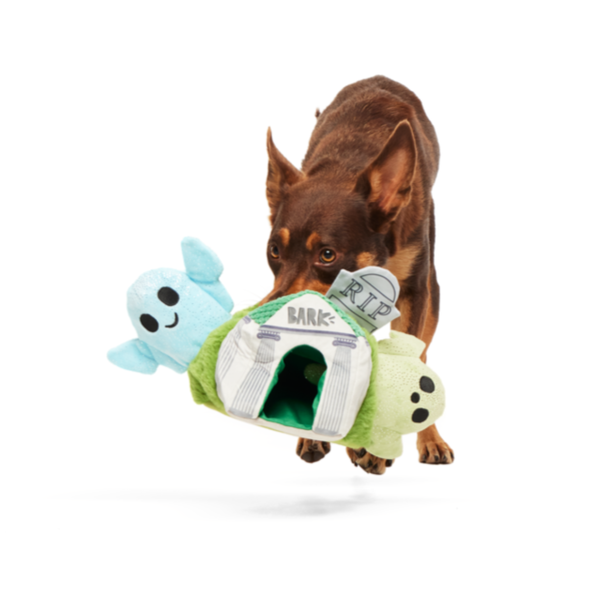 Now You See 'Em Mausoleum Plush Multi-Part + Enrichment Dog Toy