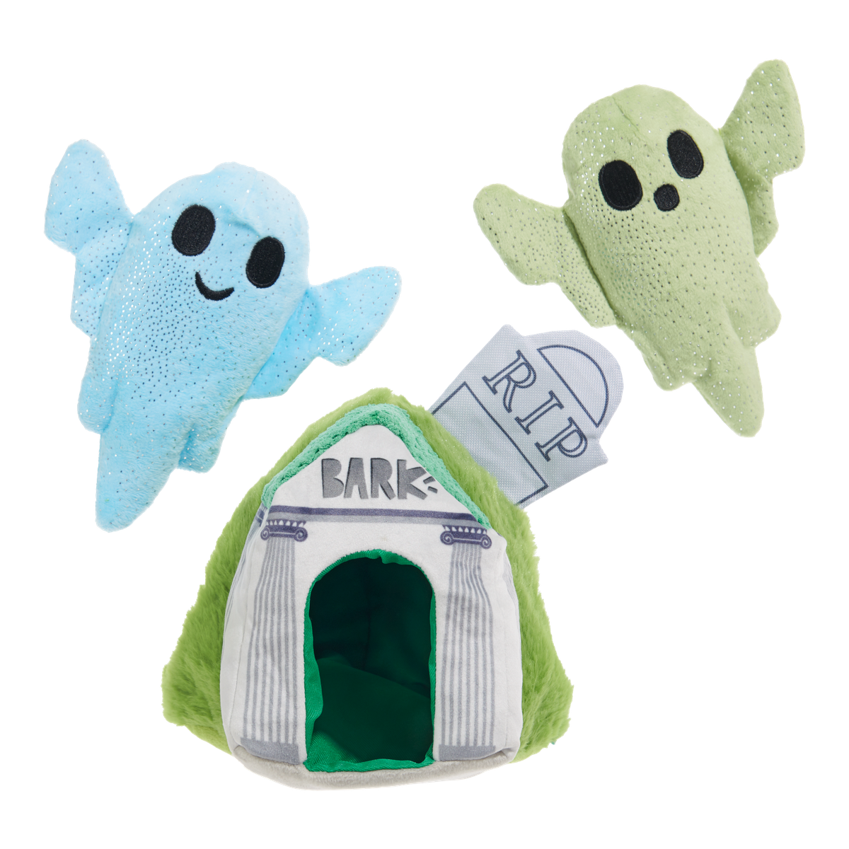 Now You See 'Em Mausoleum Plush Multi-Part + Enrichment Dog Toy