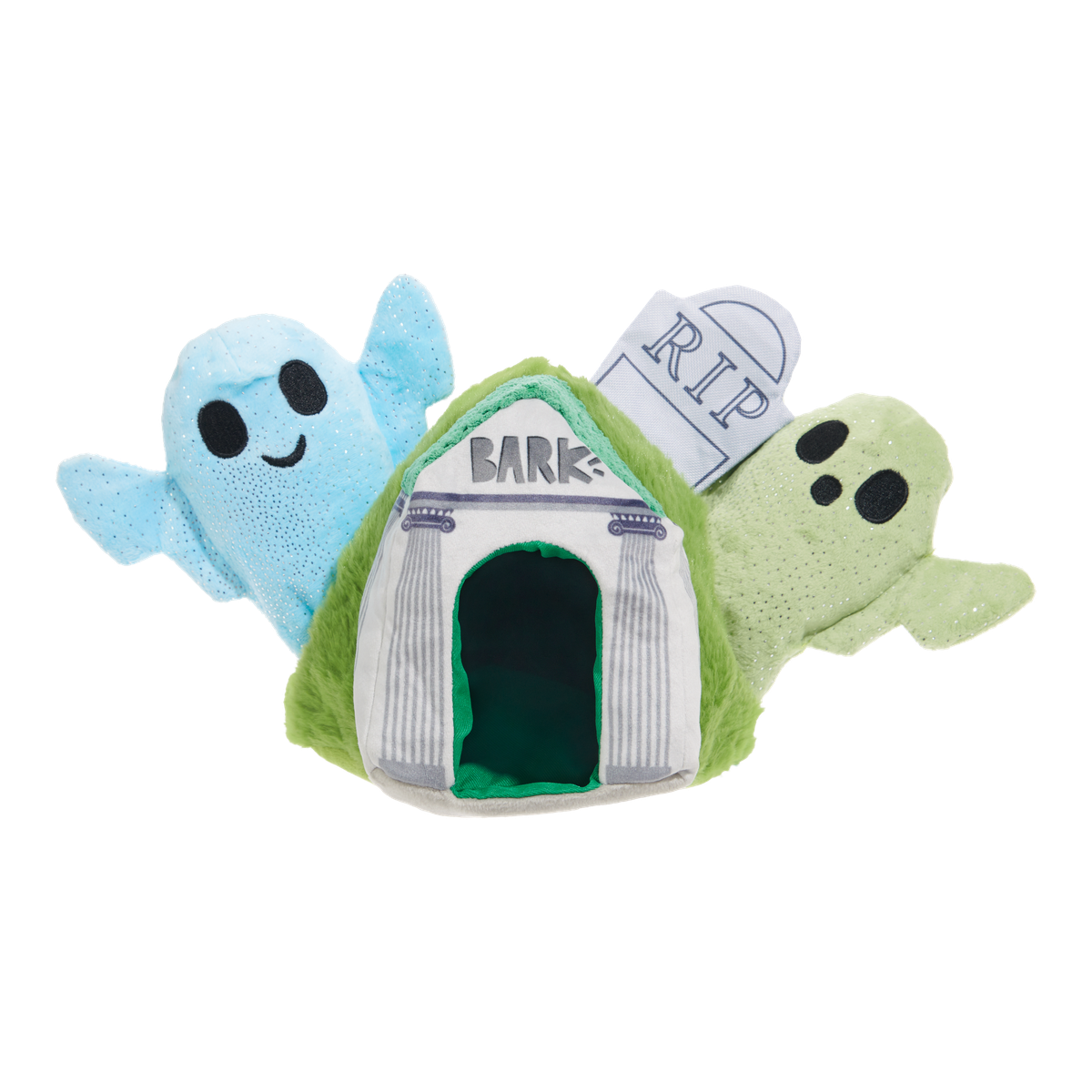 Now You See 'Em Mausoleum Plush Multi-Part + Enrichment Dog Toy