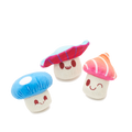 Alice's Magic Mushrooms Plush Multi-Part + Fetch Dog Toy