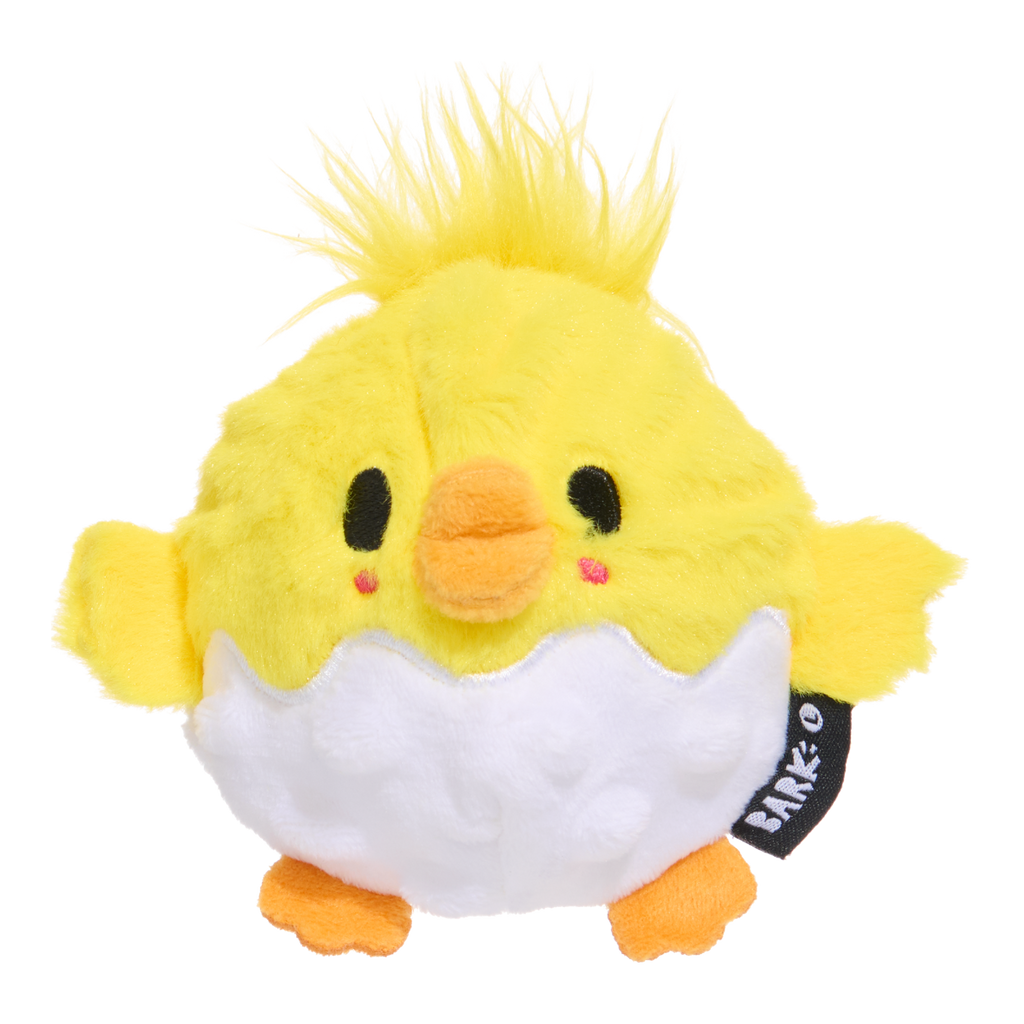 Chuck the Chick Durable Super Chewer 2-in-1 Rip and Reveal + Fetch Dog Toy