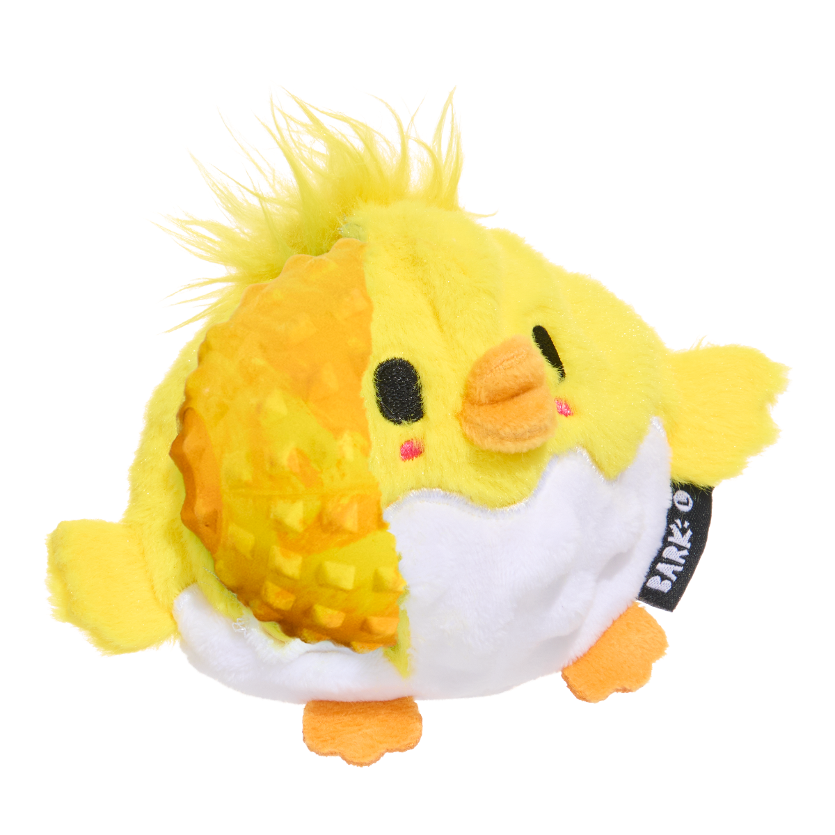 Chuck the Chick Durable Super Chewer 2-in-1 Rip and Reveal + Fetch Dog Toy