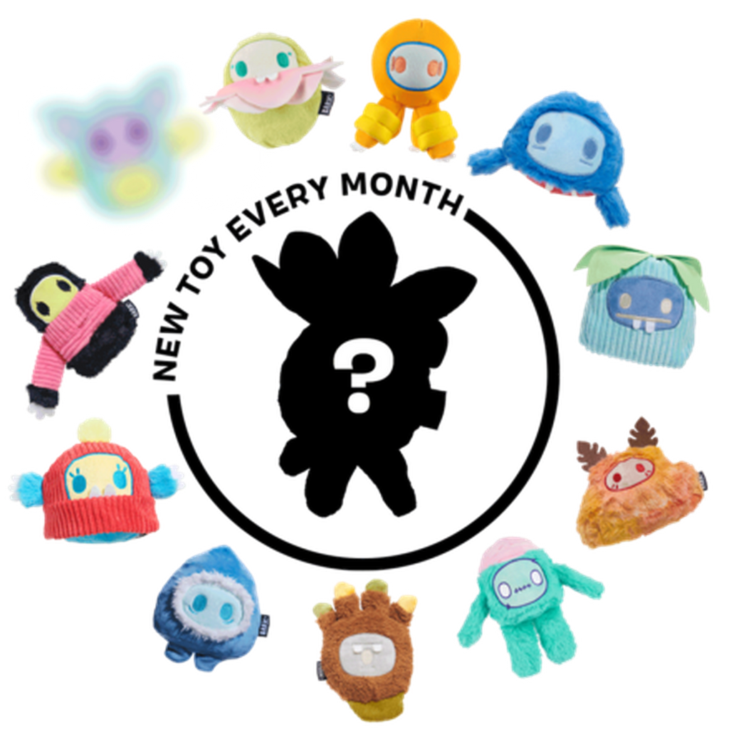 Secret Monster Club, Super Chewer Durable 2-in-1 Rip and Reveal Monthly Dog Toys