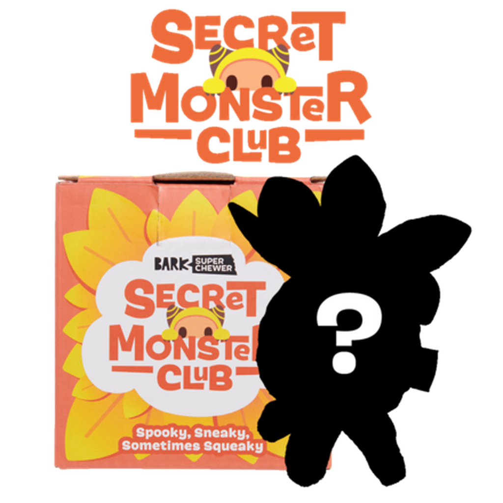 Secret Monster Club, Super Chewer Durable 2-in-1 Rip and Reveal Monthly Dog Toys