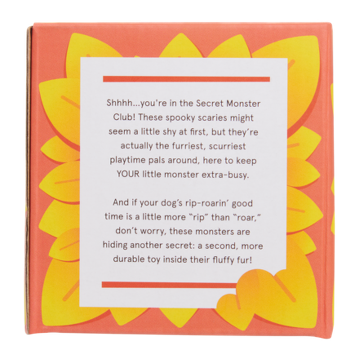 Secret Monster Club, Super Chewer Durable 2-in-1 Rip and Reveal Monthly Dog Toys