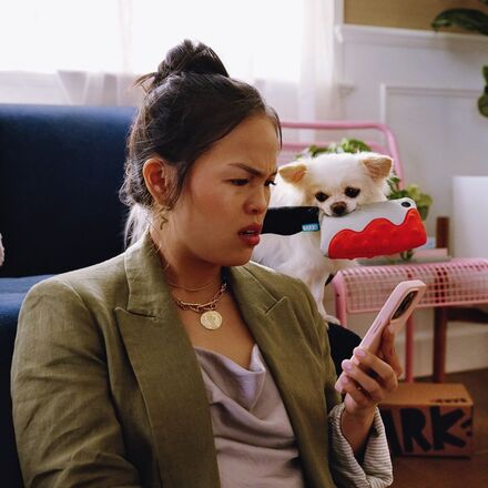 Squeakopath Knife Plush Tug Dog Toy