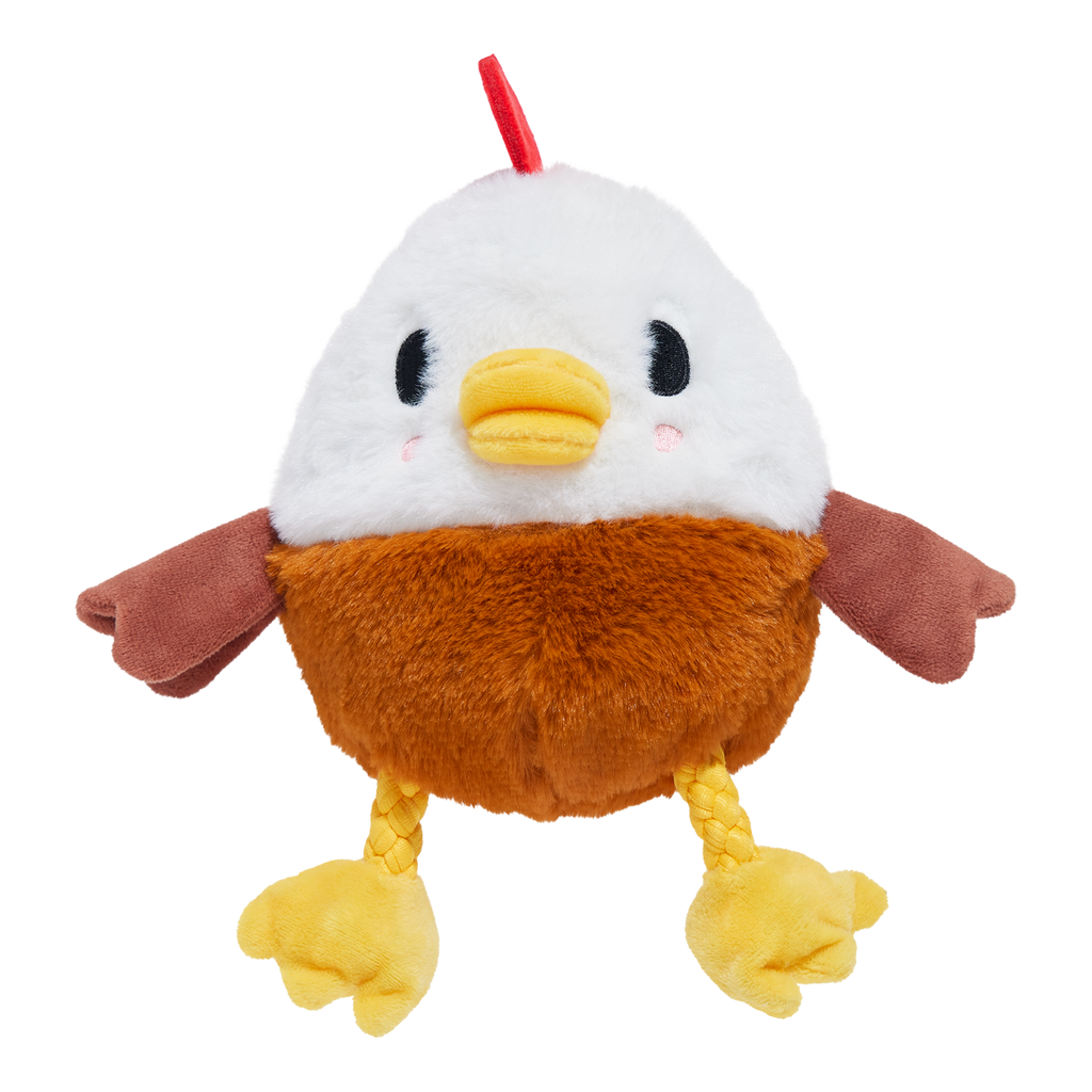 Cock-A-Doodle Dude Plush Tug + Fetch Dog Toy