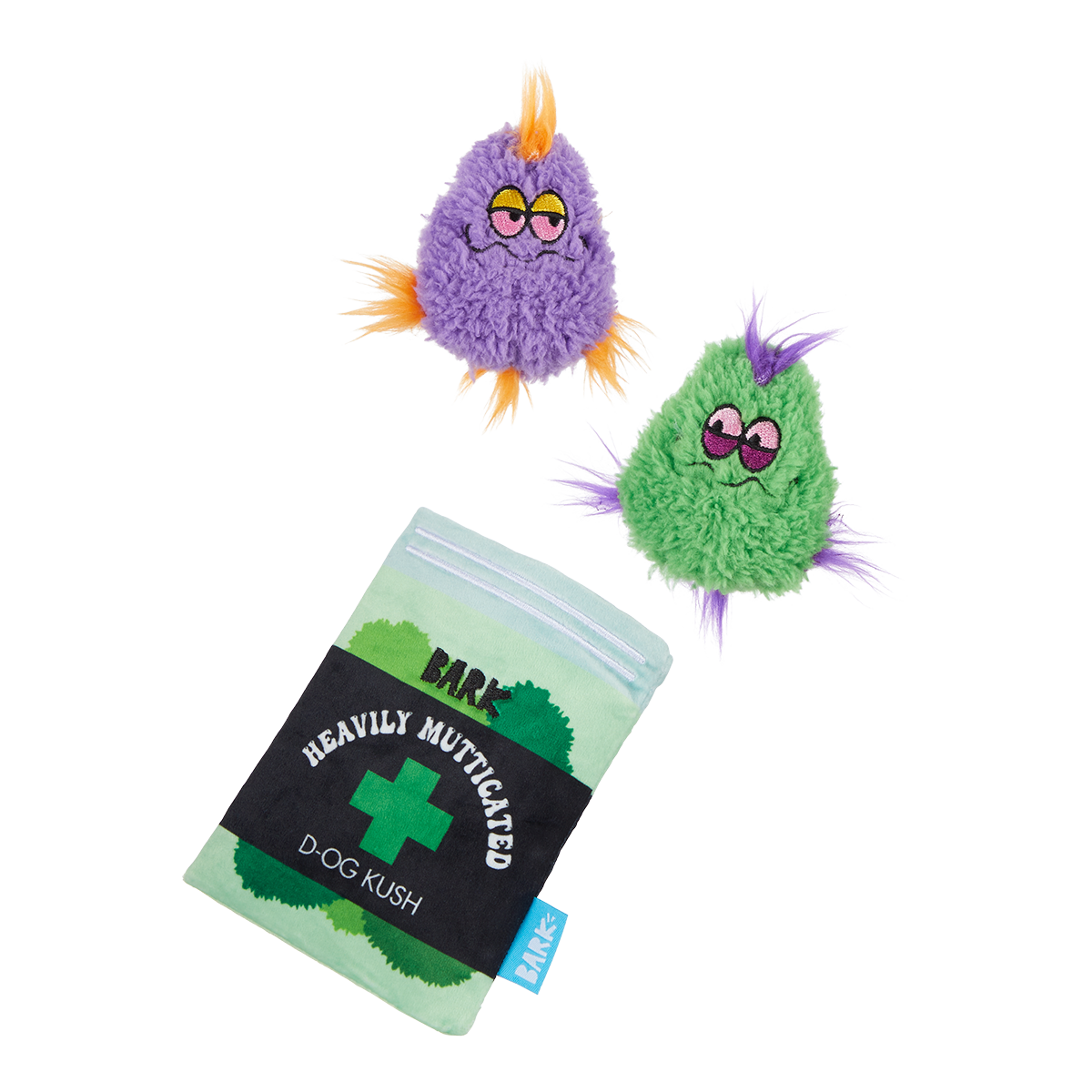 (D)OG Kush Nugs Plush Enrichment + Multi-Part + Fetch Dog Toy